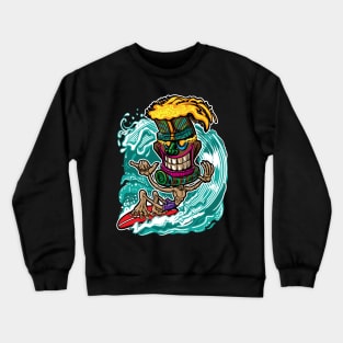 Tiki Surfer Boi Crewneck Sweatshirt